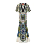 La Double J Marlene Dress in Chakra Placée Multicolor