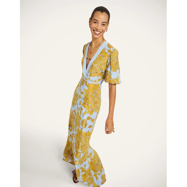 La Double J Marlene Dress in Tangle Light Blue, view 4