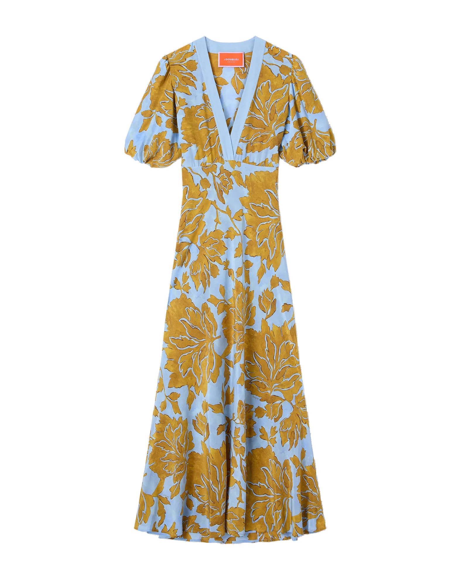 La DoubleJ Marlene Dress in Tangle Light Blue - Dresses - Milanese Maximalist Fashion at Luxury Shoes La Double J Marlene Dress in Tangle Light Blue
