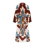 La Double J Midi Cerere Shirt Dress in Palazzo Placée Chocolate