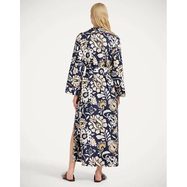 La Double J Midnight Dress in Selva Blue, view 3