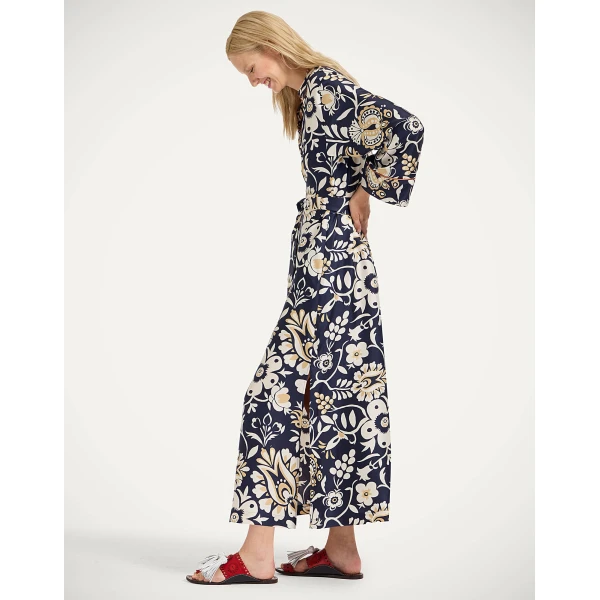 La Double J Midnight Dress in Selva Blue, view 5