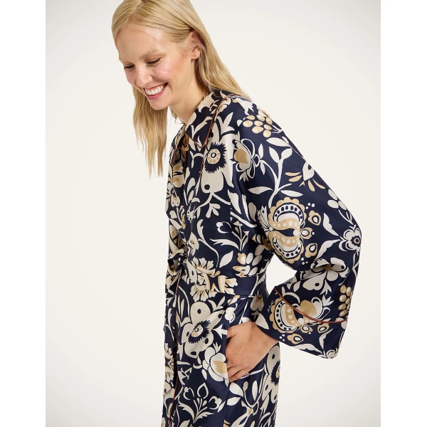 La Double J Midnight Dress in Selva Blue, view 6