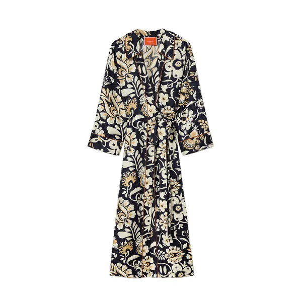La Double J Midnight Dress in Selva Blue