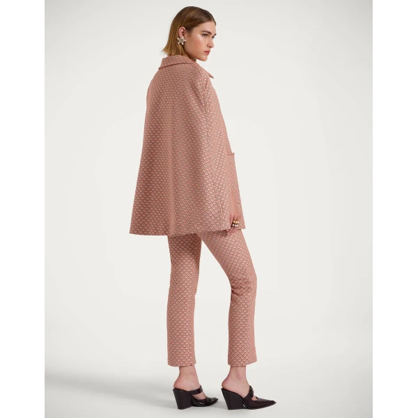 La Double J Milano Mini Cape in Tulip Pale Pink, view 3