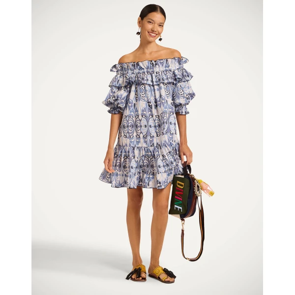La Double J Mini Breakfast Dress in Cocoon Blue, view 2