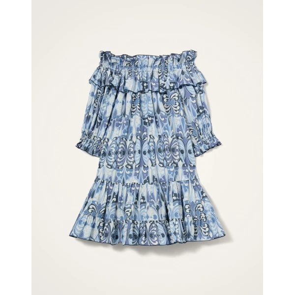 La Double J Mini Breakfast Dress in Cocoon Blue, view 6