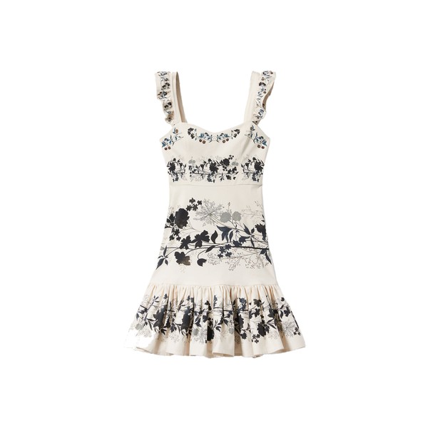 La Double J Mini Gingerbread Dress in Stilo Placée Ivory