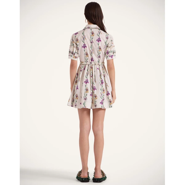 La Double J Mini Libertine Dress in Mini Iris Ivory, view 3