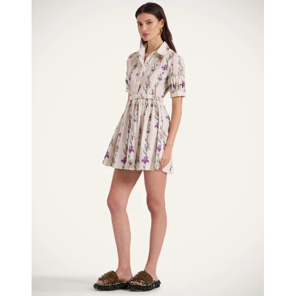La Double J Mini Libertine Dress in Mini Iris Ivory, view 4