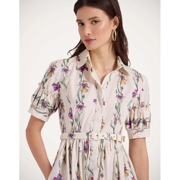 La Double J Mini Libertine Dress in Mini Iris Ivory, view 5