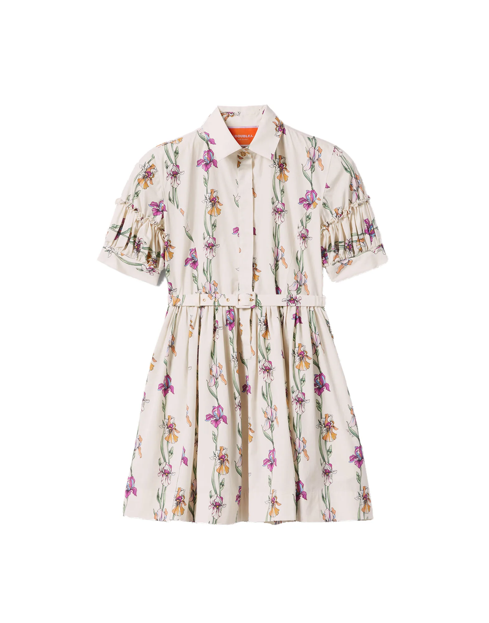 La DoubleJ Mini Libertine Dress in Mini Iris Ivory - Dresses - Milanese Maximalist Fashion at Luxury Shoes La Double J Mini Libertine Dress in Mini Iris Ivory