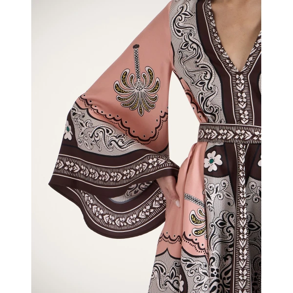 La Double J Mini Magnifico Dress in Mirage Placée Pink, view 5