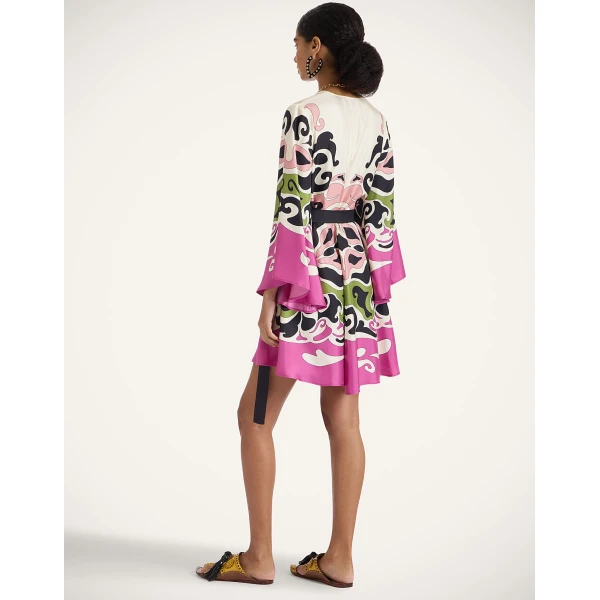 La Double J Mini Magnifico Dress in Phoenix Placée Pink, view 3