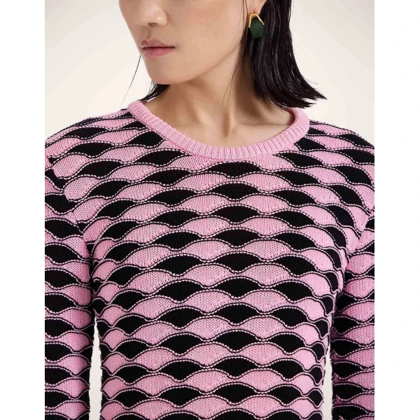 La Double J Mini Sunset Dress in Multicolor Pink & Green, view 5