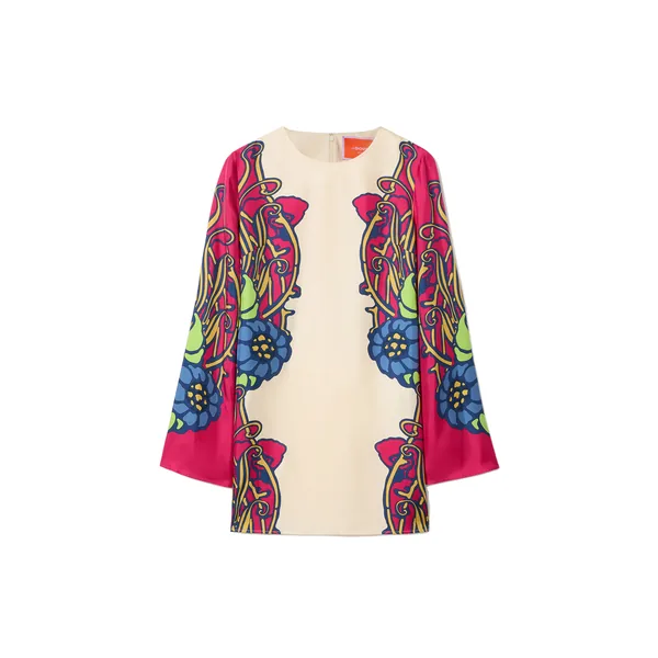 La Double J Mini Supreme Swing Dress in Lemuria Placée Pink