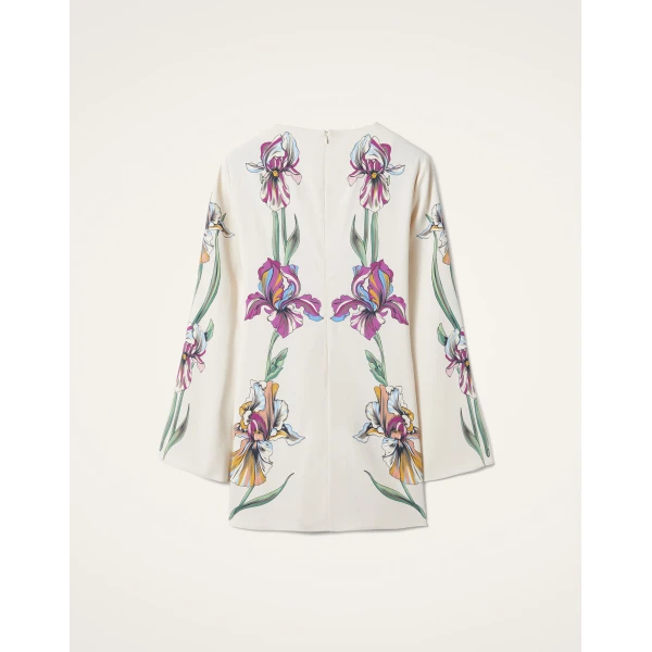 La Double J Mini Supremes Swing Dress in Iris Placée Ivory, view 6