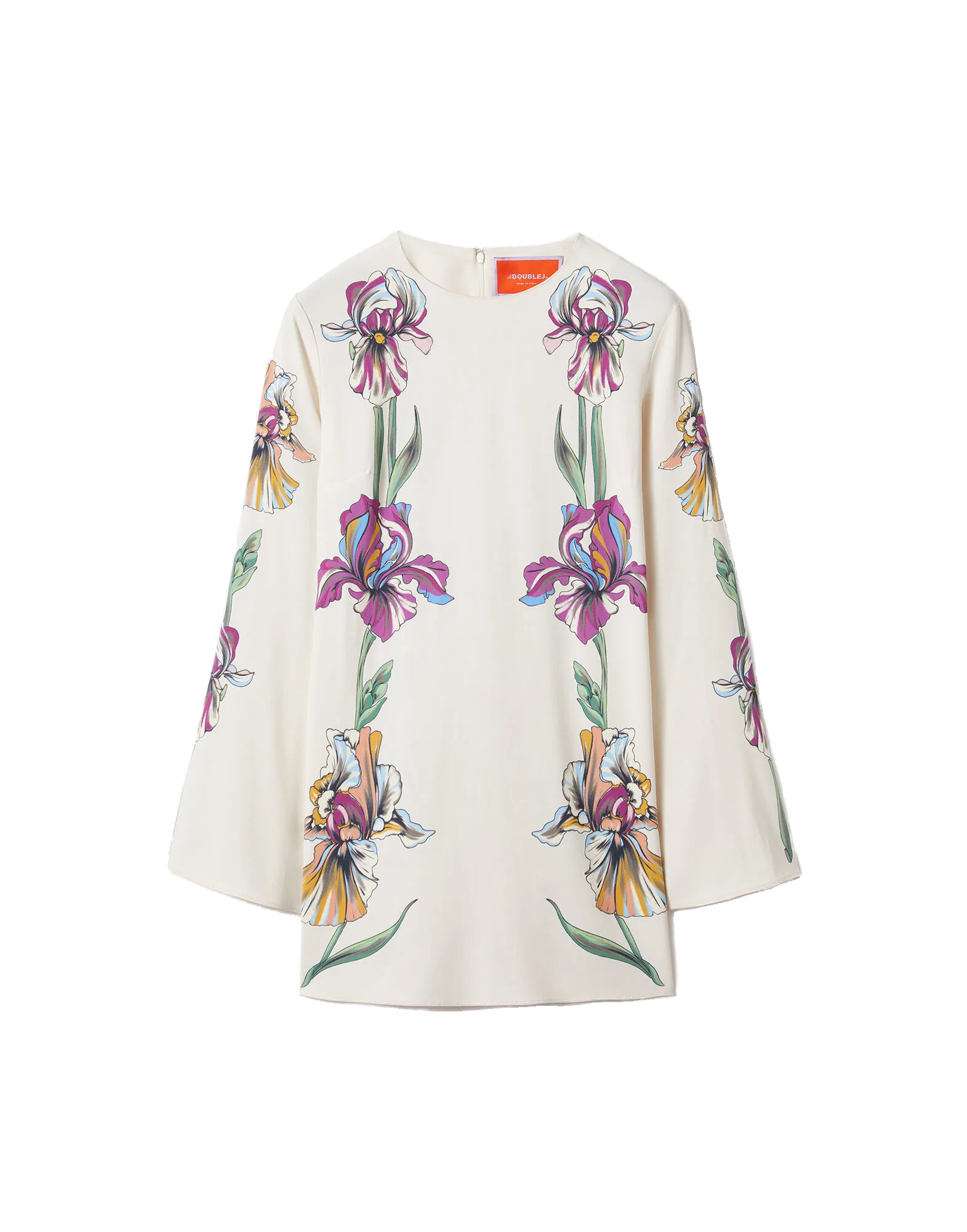 La DoubleJ Mini Supremes Swing Dress in Iris Placée Ivory - Dresses - Milanese Maximalist Fashion at Luxury Shoes La Double J Mini Supremes Swing Dress in Iris Placée Ivory