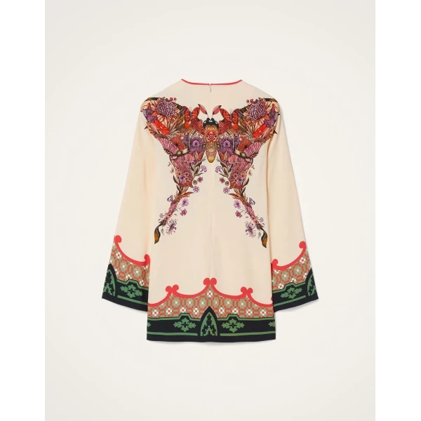 La Double J Mini Supremes Swing Dress in Mariposa Placée Ivory, view 6