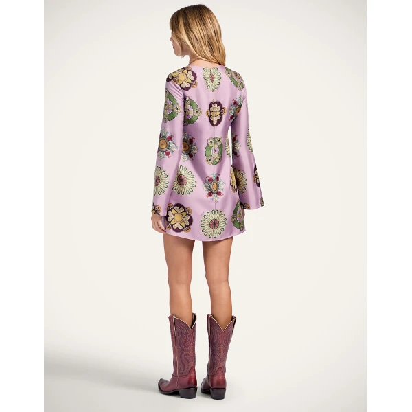 La Double J Mini Supremes Swing Dress in Nucleus Dusty Pink, view 3