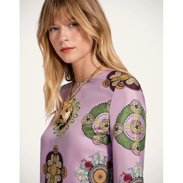 La Double J Mini Supremes Swing Dress in Nucleus Dusty Pink, view 5