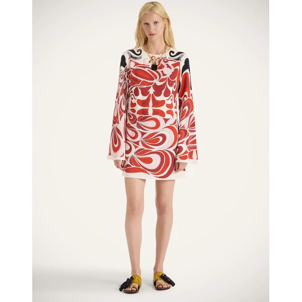 La Double J Mini Supremes Swing Dress in Phoenix Placée Ivory, view 2
