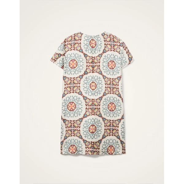 La Double J Mini Swing Dress in Ballata Ivory, view 5