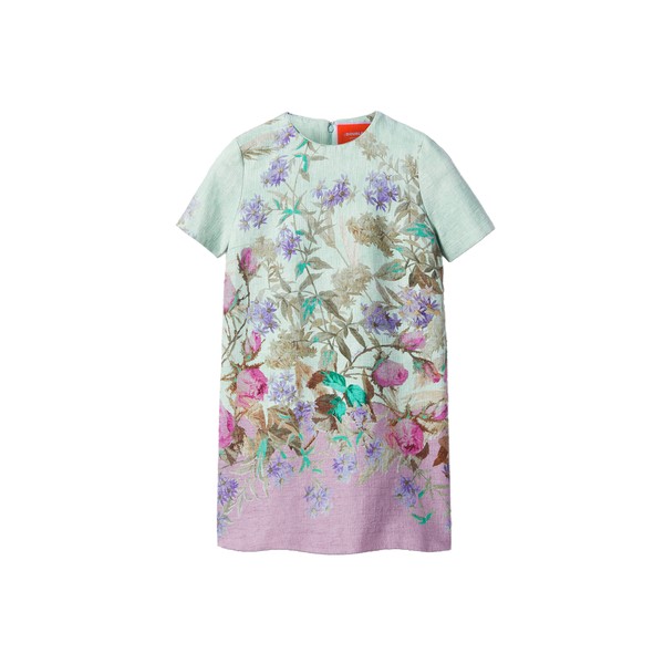 La Double J Mini Swing Dress in Heath Placée Mint