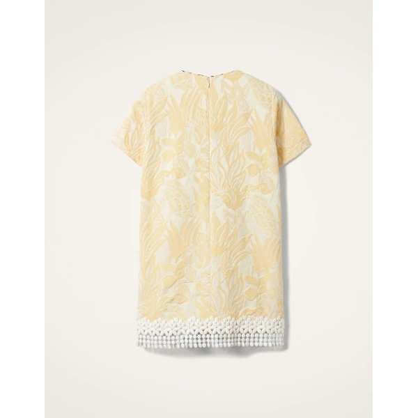 La Double J Mini Swing Dress in Iris Yellow, view 6