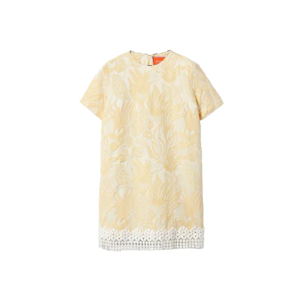 La Double J Mini Swing Dress in Iris Yellow