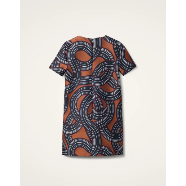 La Double J Mini Swing Dress in Montecarlo Blue, view 6