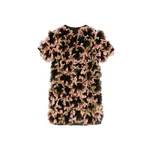 La Double J Mini Swing Dress in Multicolor Black