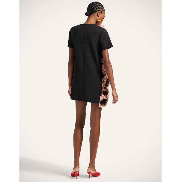 La Double J Mini Swing Dress in Multicolor Black, view 3