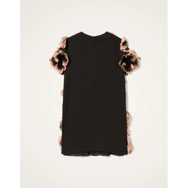 La Double J Mini Swing Dress in Multicolor Black, view 6
