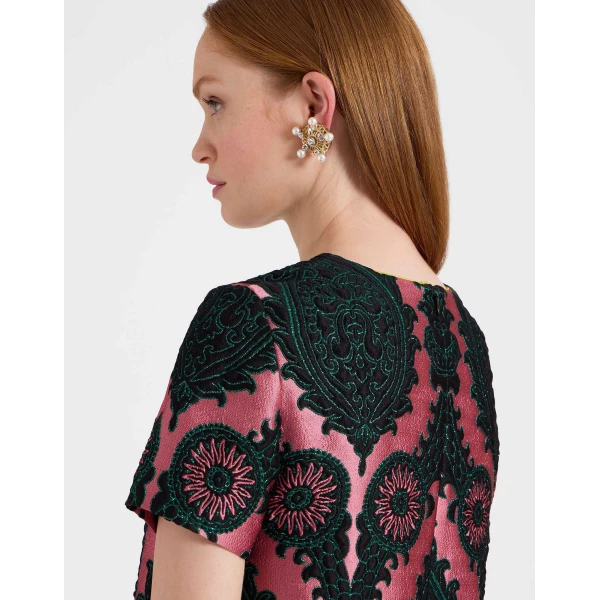 La Double J Mini Swing Dress in Oltrarno Pink, view 6