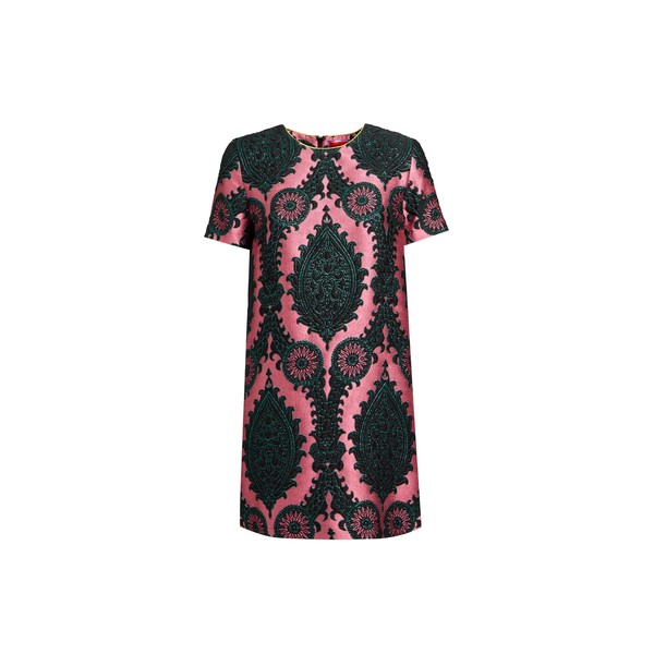 La Double J Mini Swing Dress in Oltrarno Pink