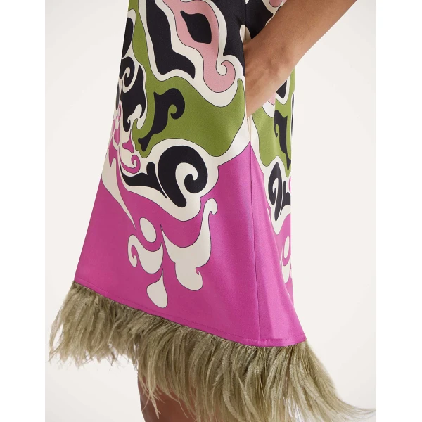La Double J Mini Swing Dress in Phoenix Placée Pink, view 5