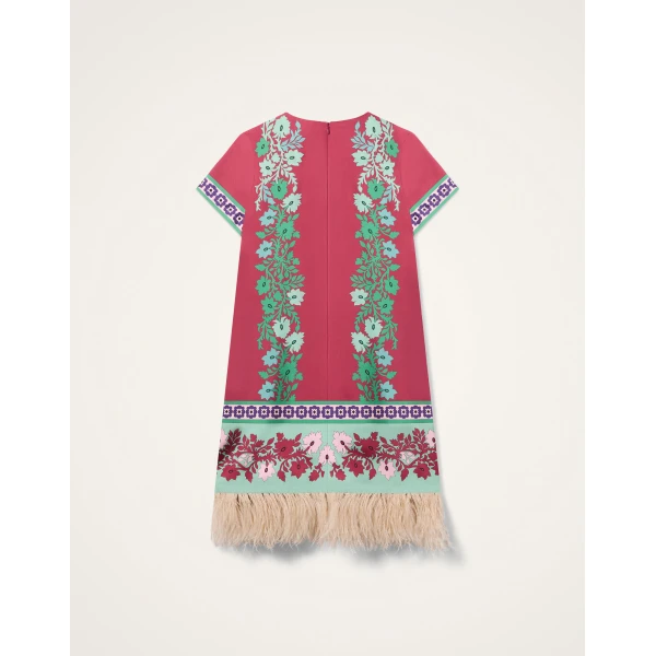 La Double J Mini Swing Dress in Regalia Placée Red, view 6