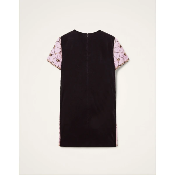 La Double J Mini Swing Dress in Solid Lilac, view 6