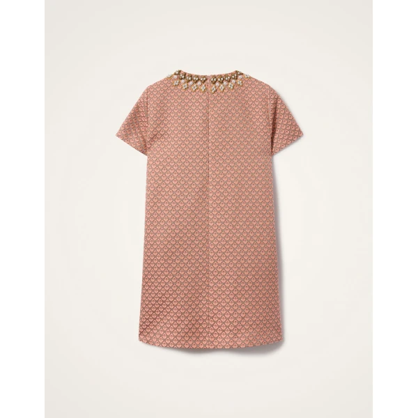 La Double J Mini Swing Dress in Tulip Pale Pink, view 5