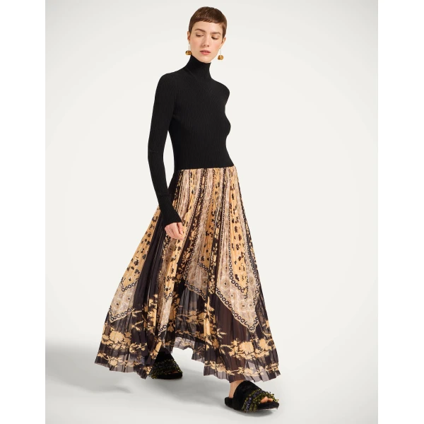 La Double J Moondance Knit Dress in Regalia Gold, view 2