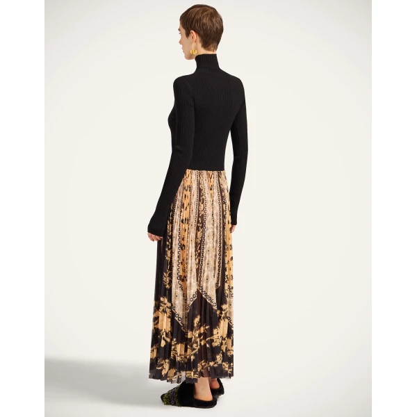 La Double J Moondance Knit Dress in Regalia Gold, view 3