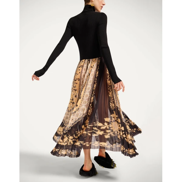 La Double J Moondance Knit Dress in Regalia Gold, view 5