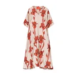La Double J Muumuu Dress in Iris Dark Orange