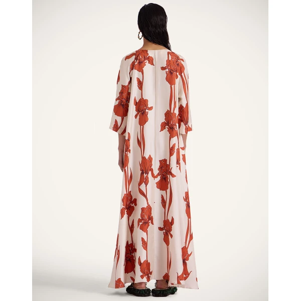 La Double J Muumuu Dress in Iris Dark Orange, view 3