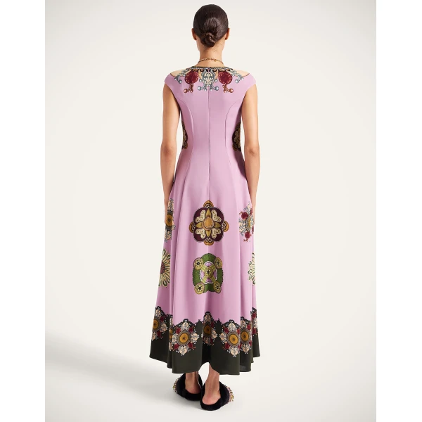 La Double J Park Ave Dress in Nucleus Placée Dusty Pink, view 3
