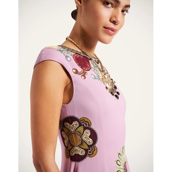 La Double J Park Ave Dress in Nucleus Placée Dusty Pink, view 5