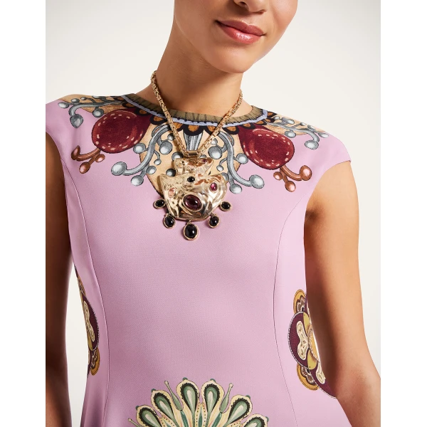 La Double J Park Ave Dress in Nucleus Placée Dusty Pink, view 6