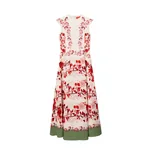 La Double J Park Ave Dress in Woodland Placée Camouflage