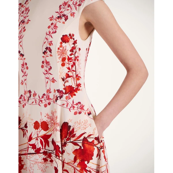 La Double J Park Ave Dress in Woodland Placée Camouflage, view 5